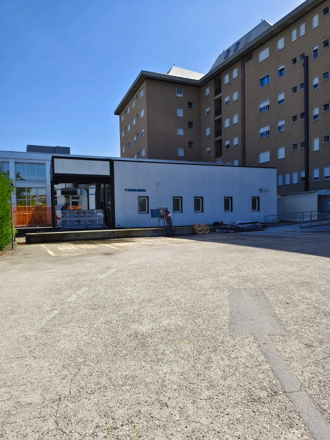 Il modulo visto dal piazzale