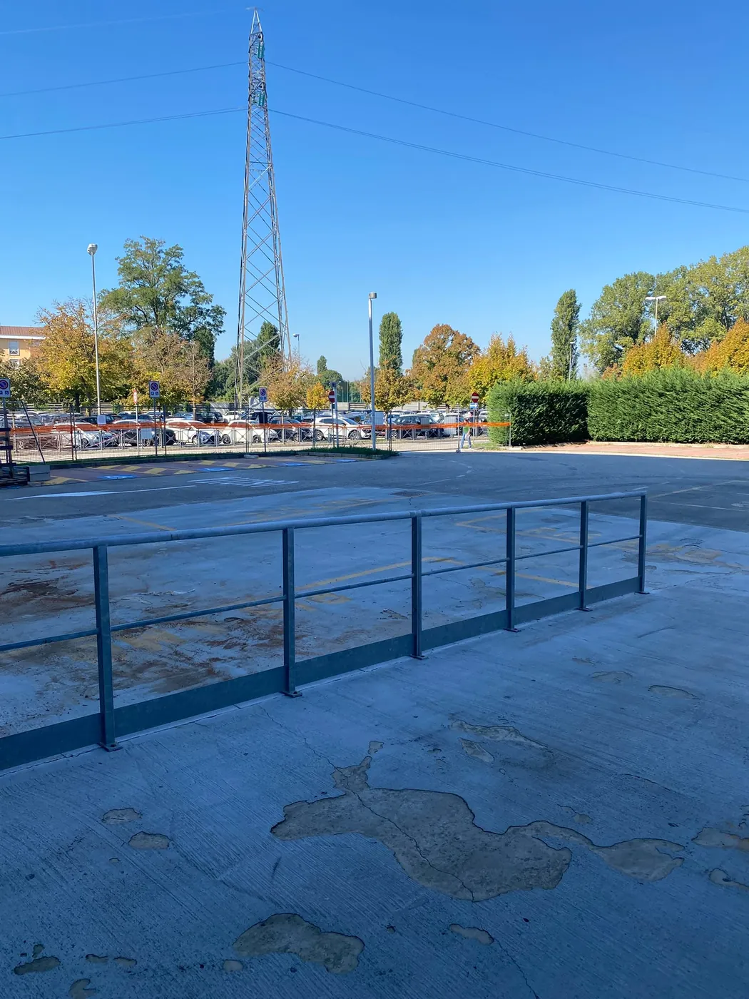 La superficie libera, verso il parcheggio